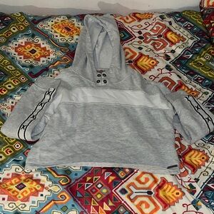 Betsey Johnson Gray Hoodie with Black Accents